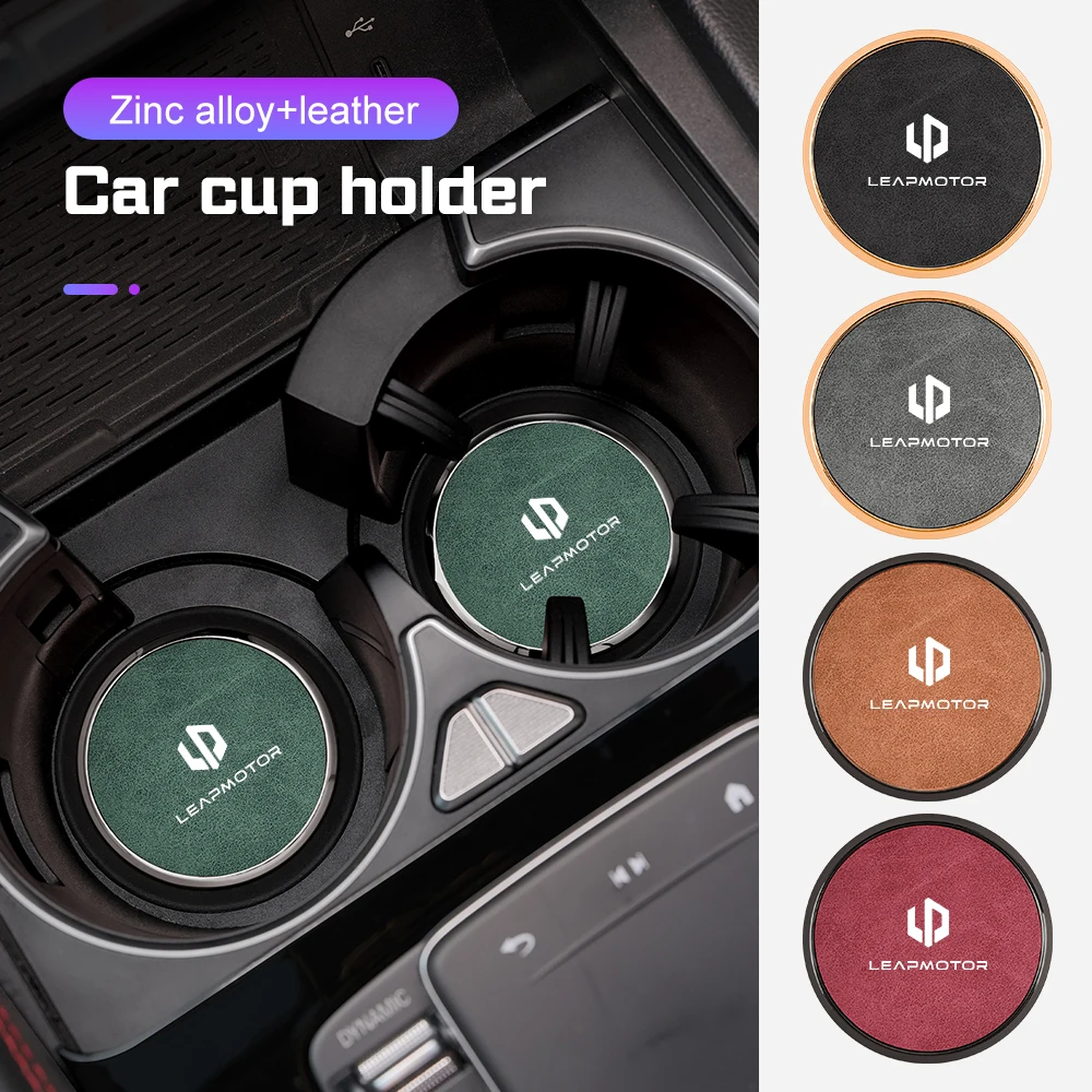 Universal Car Coaster Water Cup Mat For Leapmotor T03 S01 C11 C01 C10 C16 B10 All Series Metal Anti-slip Pad Car Accessories