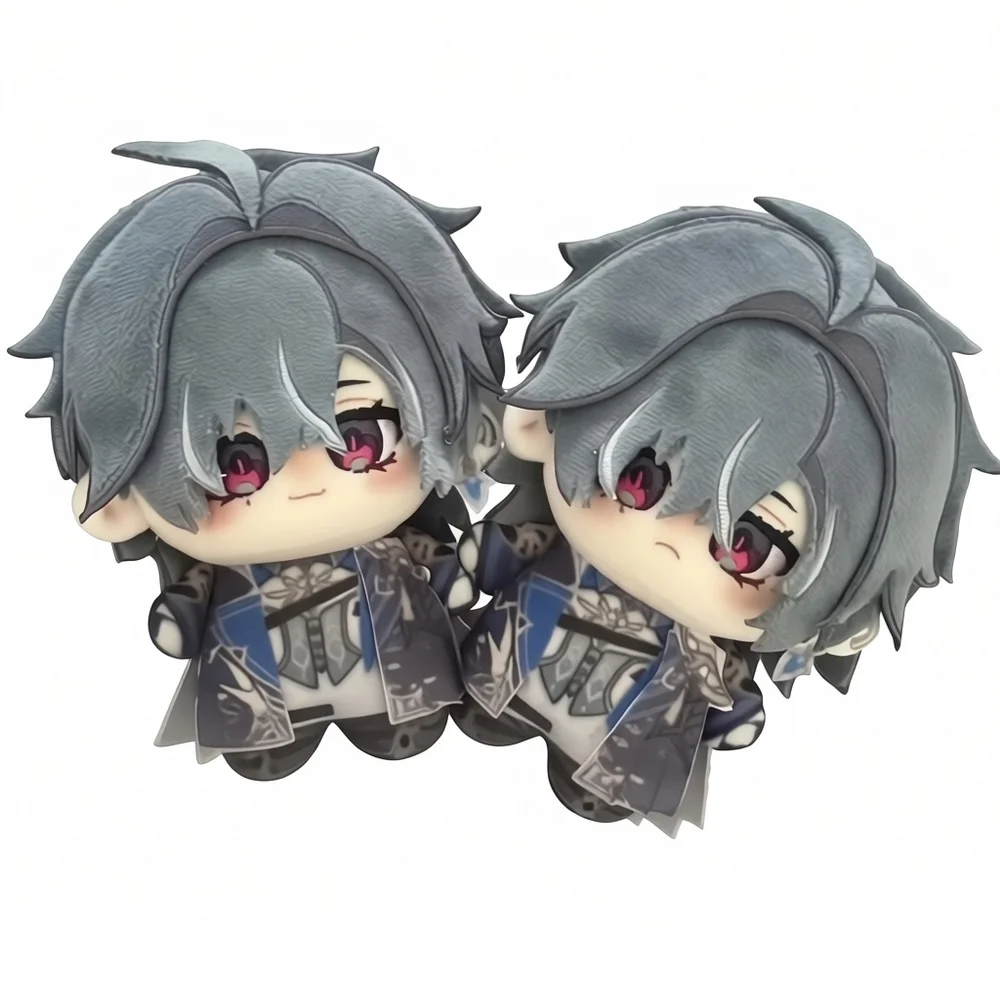 10cm Knights of Favonius Lohen Plush Doll XMAS Pendant Printed Genshin Impact Stuffed Lohen Plusie Doll Birthday Party Gift Toys