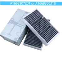 2 uds A1668307201 o A1668300318 filtro de aire acondicionado de coche para X166 W166 GL350 400 450 GLE250d GLE300 320 GLS500