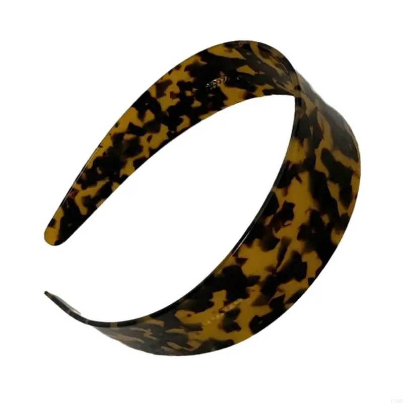 Banda cabeleireiro faixa cabeça acetato larga Acessório cabelo elegante para fêmeas para fêmeas F3MD F3MD