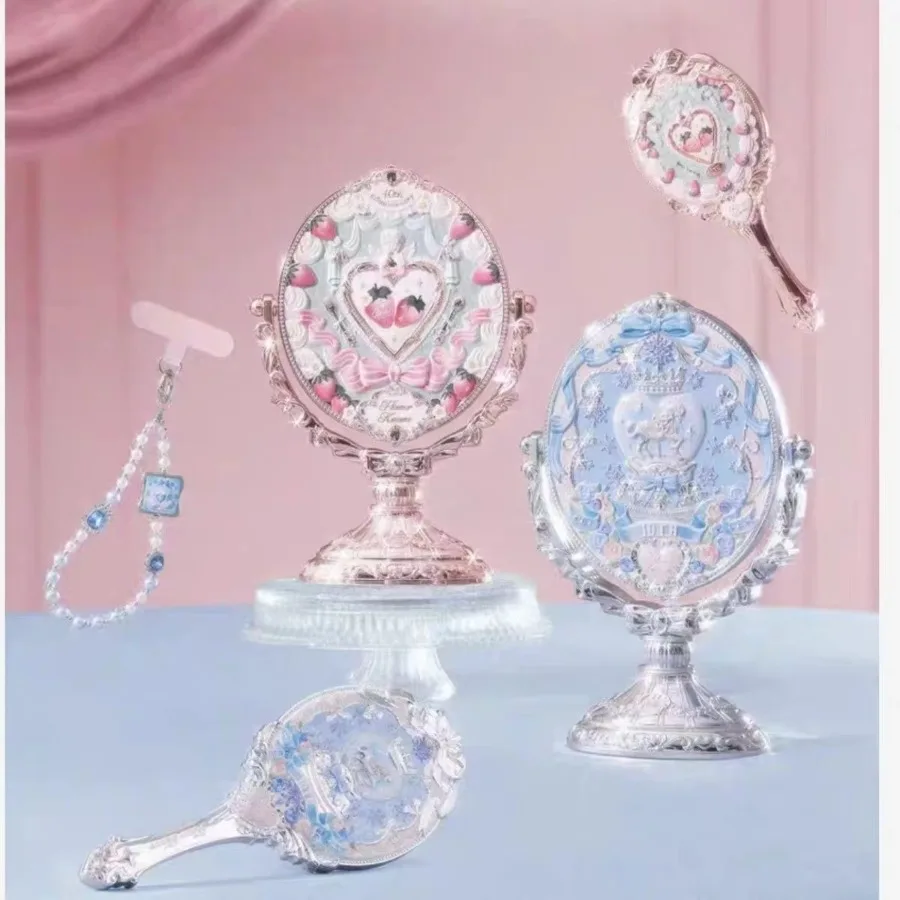 flower-knows-10th-anniversary-makeup-set-desktop-vanity-mirrors-hair-brush-air-cushion-comb-phone-charm-snow-keychain-bracelet