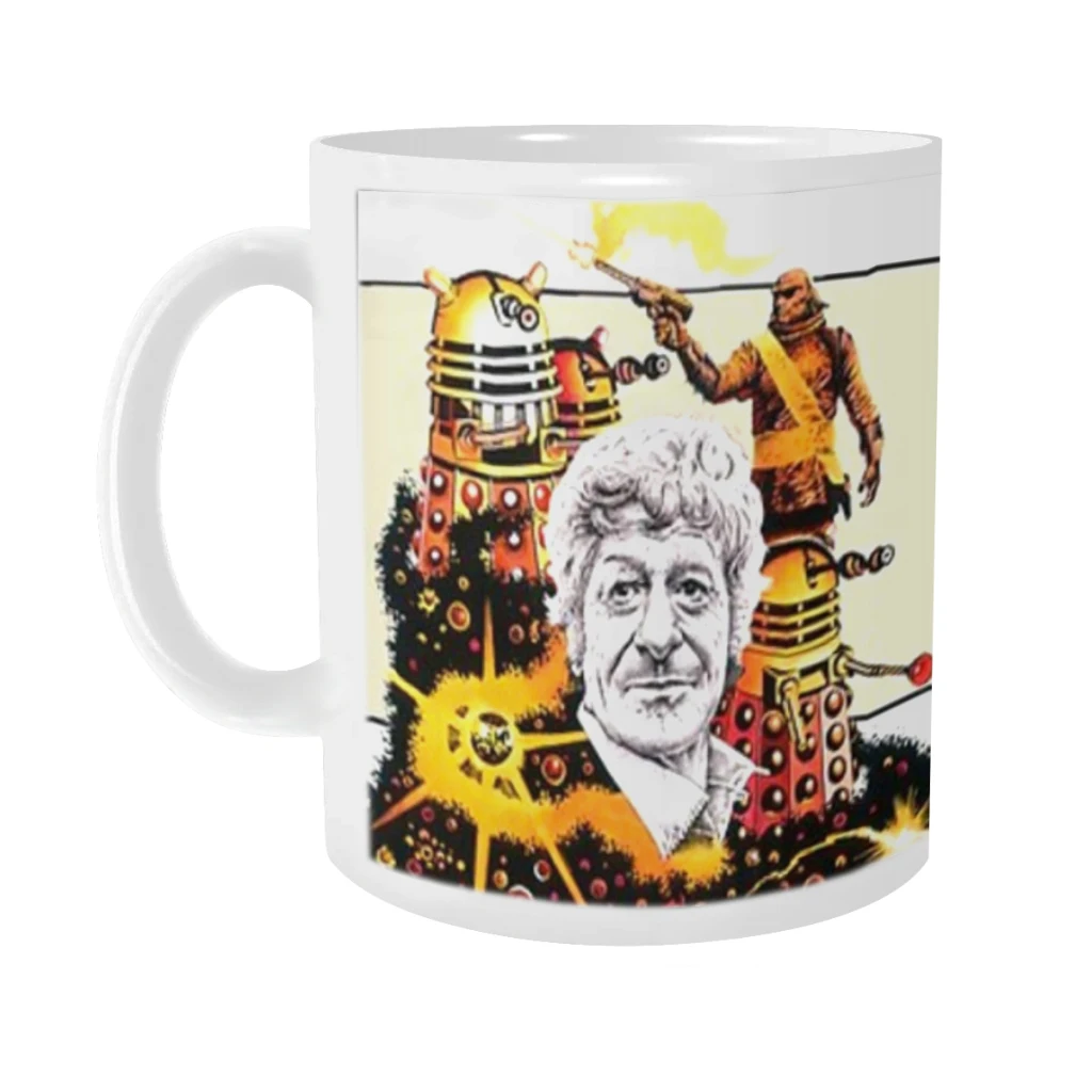 

The 3rd Doctor and the Day of the Daleks Ceramics Coffee Mugs Tea Cup Milk Cups Gifts Drinkware Coffeeware