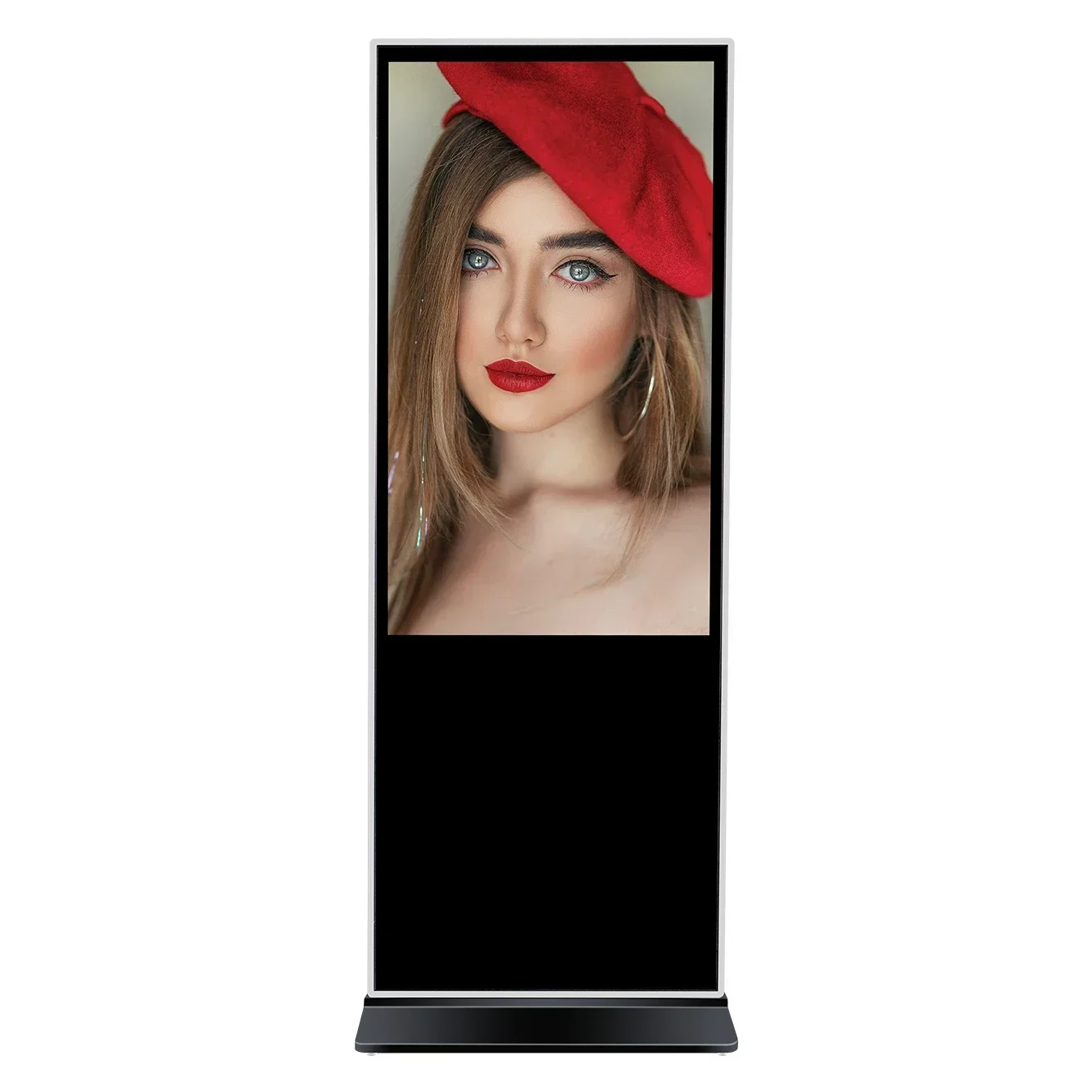 

Indoor 65 inch lcd screen android Three-dimensional touch standing advertising poster display