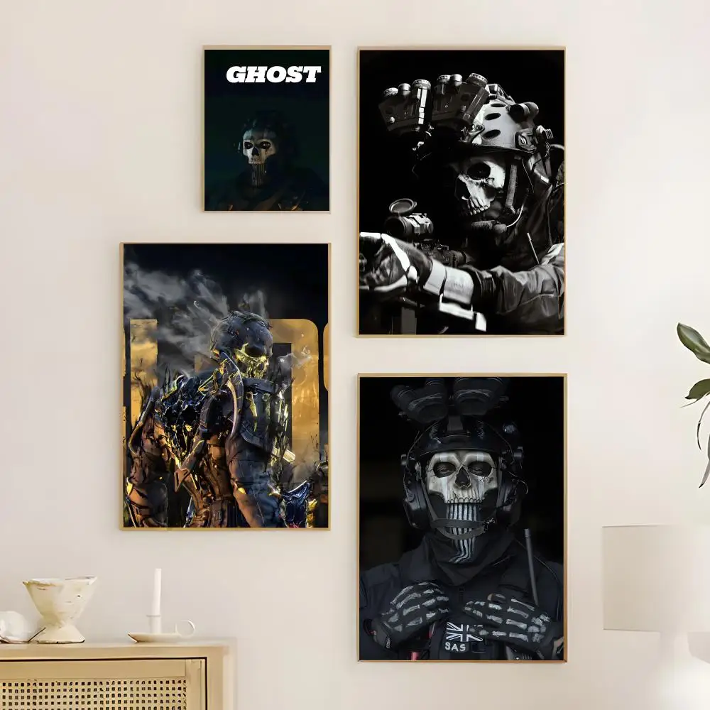 game Ghost COD Poster  Poster Print Wall Art Pictures Canvas Painting Living Room Bedroom Home Decor