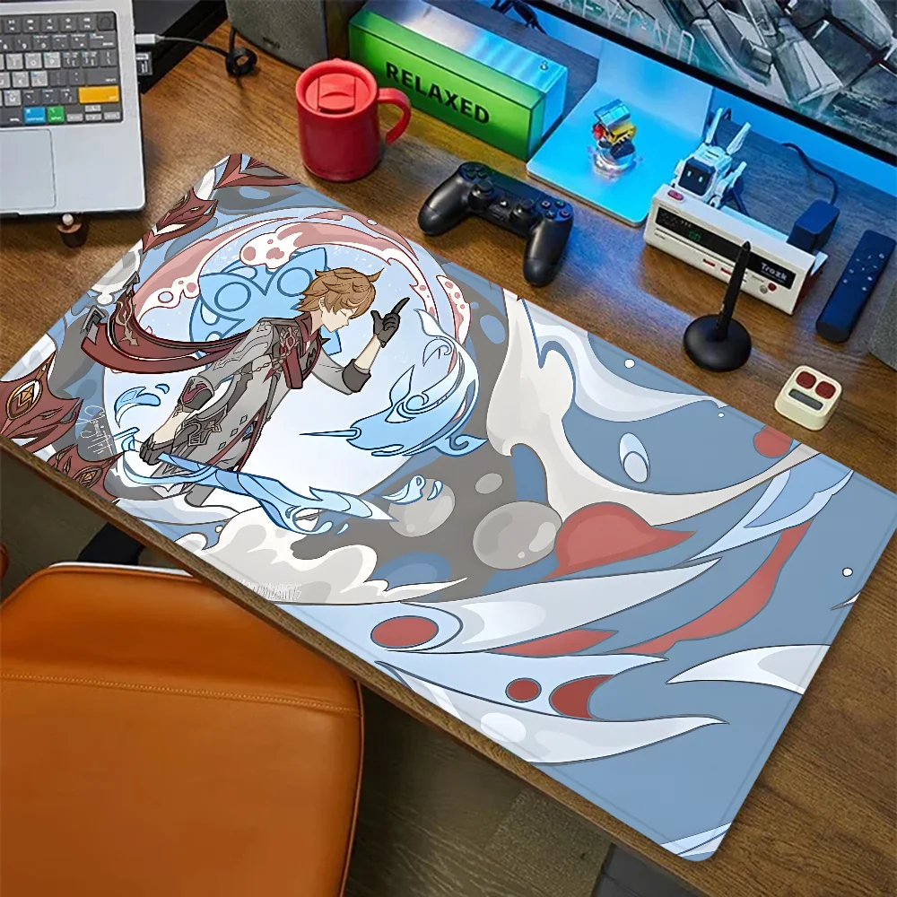 

Anime Genshin Impact Mousepad Mousepad New Arrivals Large Gaming Mousepad L XL XXL Gamer Mouse Pad Size For Keyboards Mat