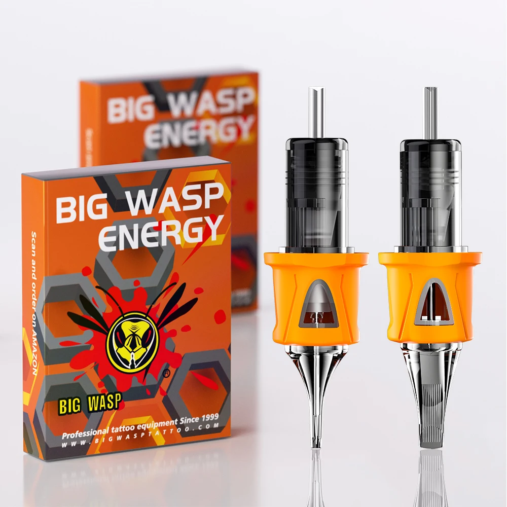 

BIGWASP 5 шт./упак. Картриджные иглы для тату RL/RS/RM/M1, одноразовые, силиконовые, стерилизованные, безопасные, для тату-машинок