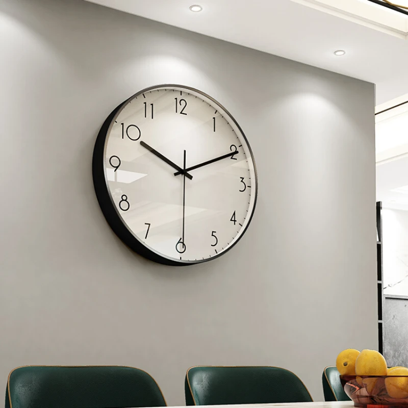 

Modern Simple Decoration Wall Clock Silent Non-ticking Wall Clock for Study Round Three-dimensional Digital Modern Wall Clock