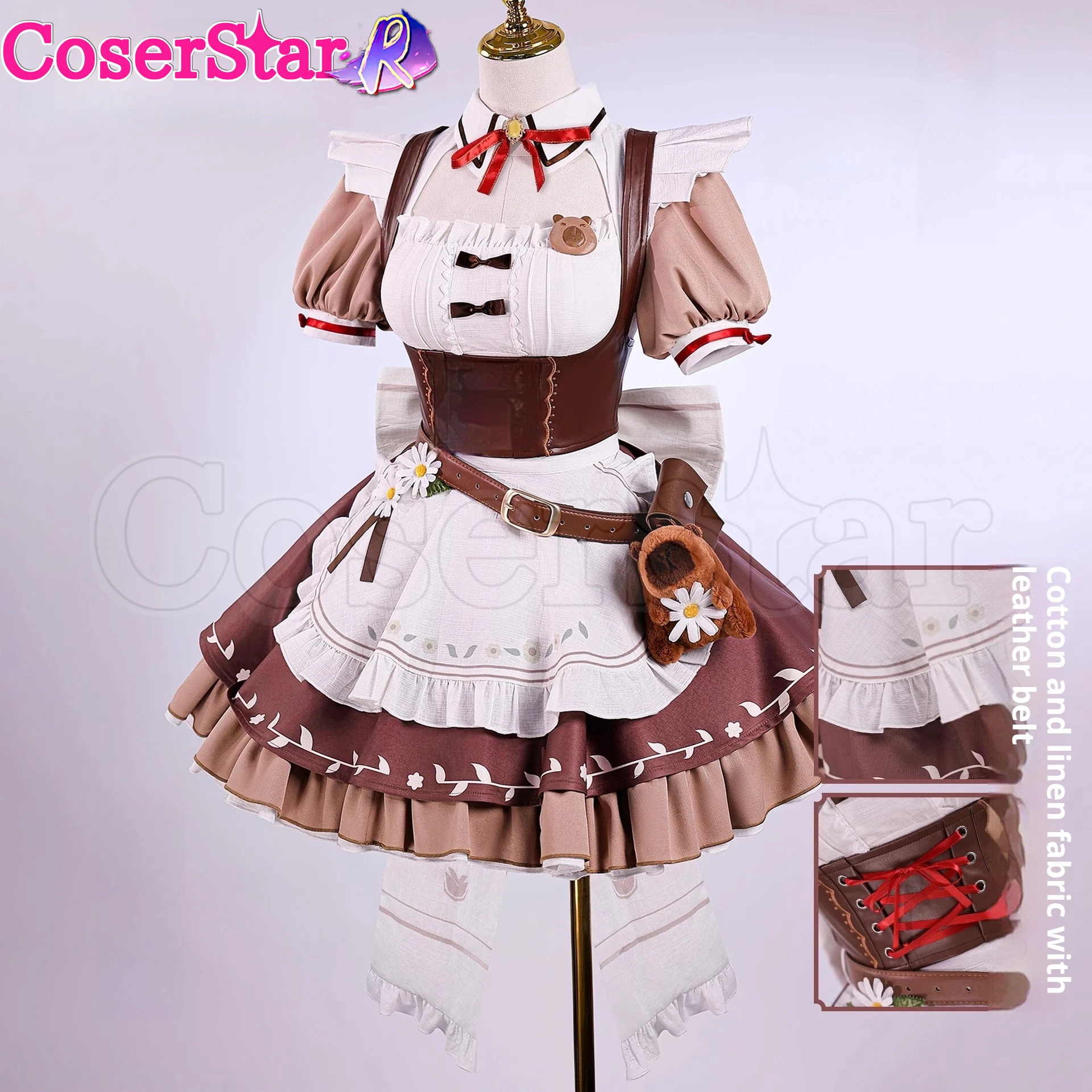 

CoserStar-R аниме игра Wuthering Waves WuWa Chisa косплей костюм наряд платье карнавал Хэллоуин комикс ролевая игра униформа реквизит