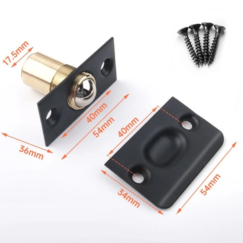 2Pcs Roller Ball Door Catches Adjustable Door Ball Latches Spring Ball Bearings Drosphip