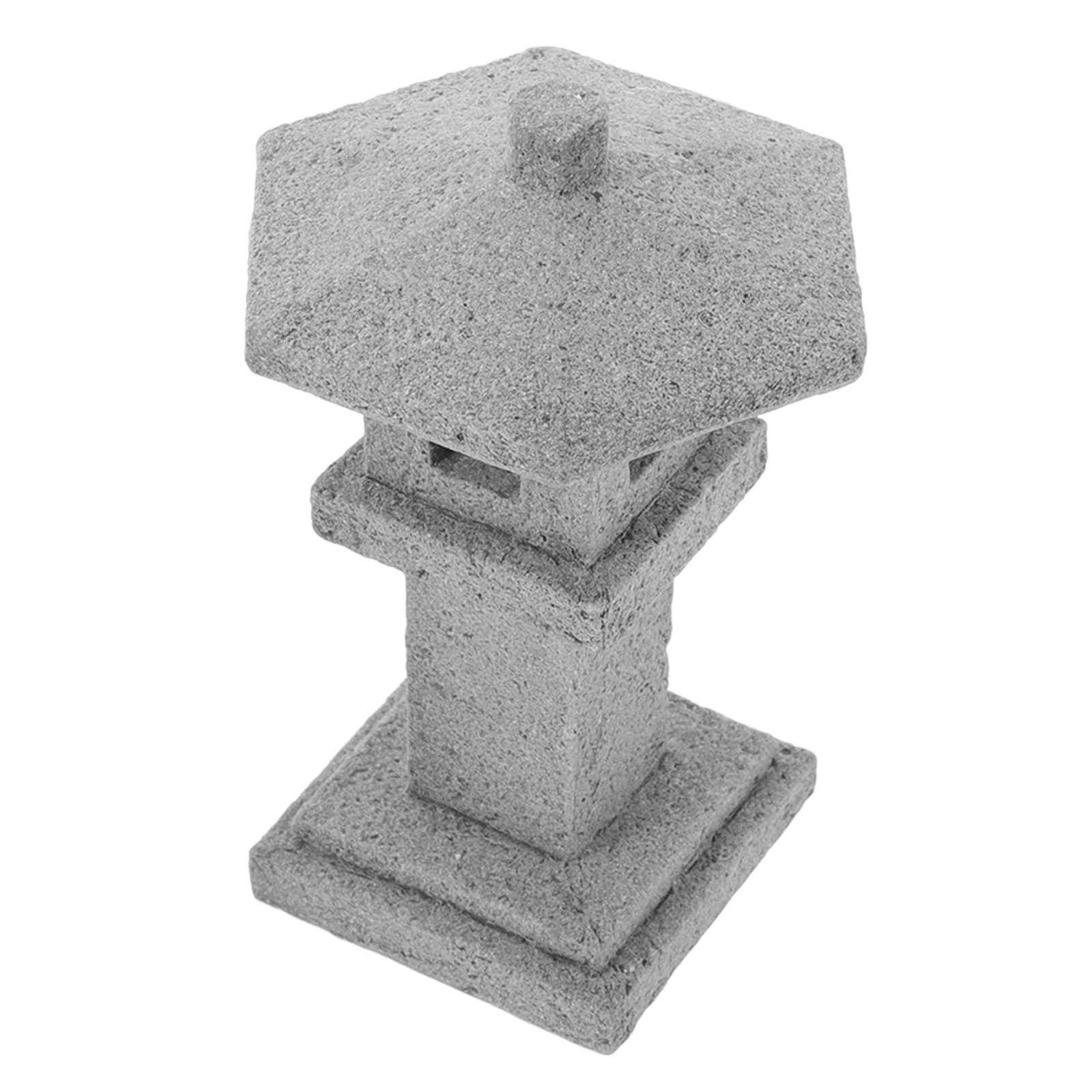 

Mini Stone Statue Garden Pavilion Model Bluestone Pavilion Garden Decor Miniature Scene Layout Accessory Zen Ornament