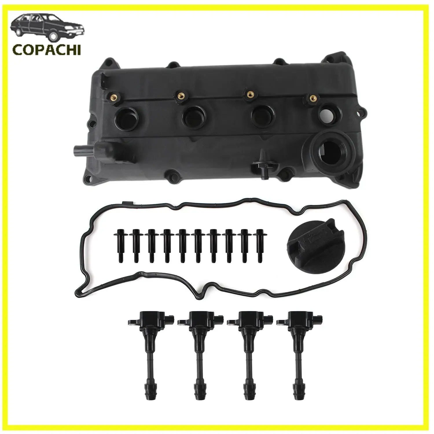 Valve Cover & Gasket Bolt Ignition Coil 132643Z001 224338H315 for 2002-2006 Nissan Altima Sentra SE-R 2.5L Accessories Parts