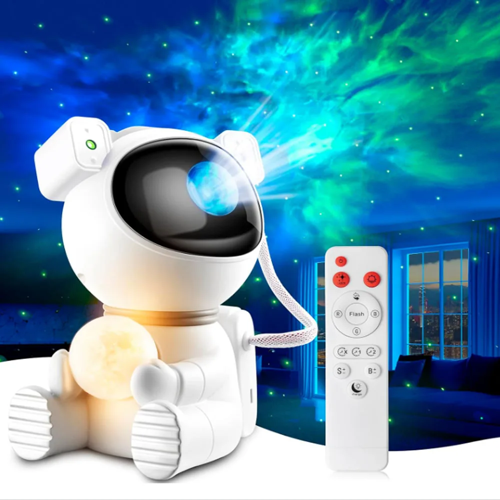 Remote Control Starry Sky Projector Light 8 Modes Projection Night Light 7 Colors Nebula Light Bedroom Birthday Party Decoration