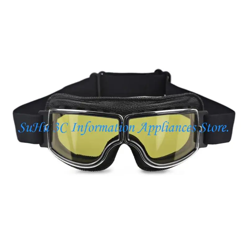  Unisex Protective Glasses Motorcycle Goggles Wide Veiw Lens Breathable Design