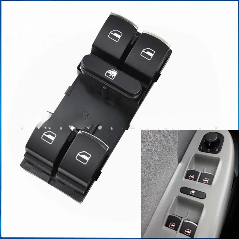 5K4959857 Передний левый силовой переключатель для VW Tiguan Golf Jetta CC Passat, главный переключатель управления окном5ND959857 DWS1692 5K4959857AXSH