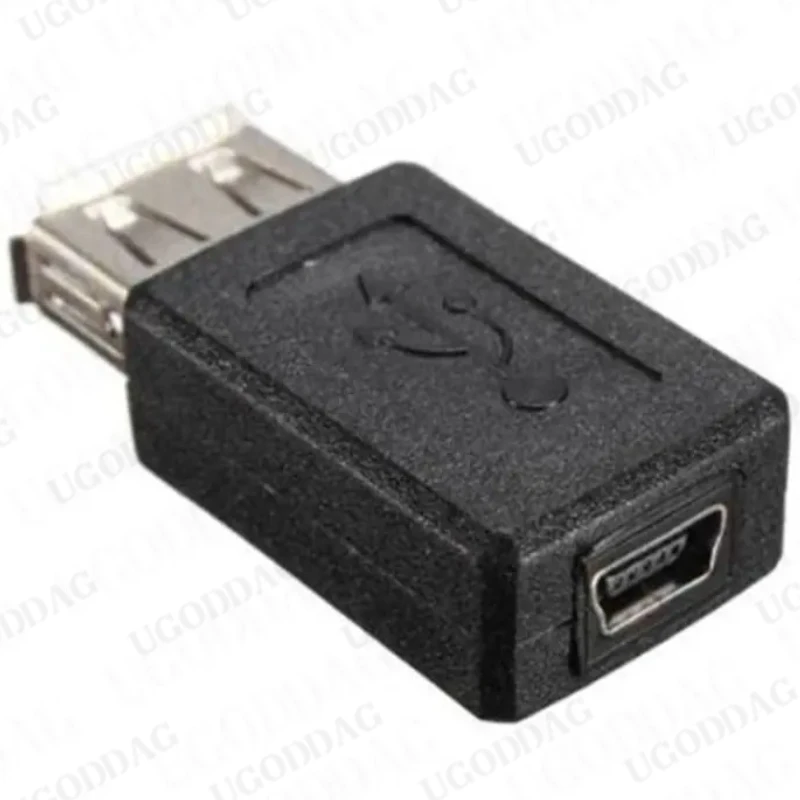 1 Piece USB Male to Mini USB Female Adapter  USB Female Device Change into Mini USB 2.0 Female