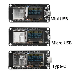 ESP32 ESP-32D WIFI Development Board Module CH340C With 0.96 OLED Screen Yellow Blue Display