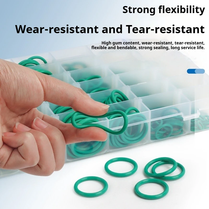 Universal FKM Fluorine Rubber/NBR Nitrile Rubber O-Ring Repair Kit CS 1.0mm/1.5mm/1.9mm/2.4mm/3.1mm Oil Seal Gasket Assortment