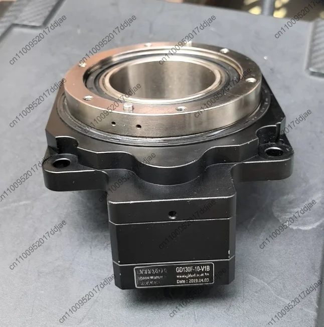 Precision hollow rotary platform gd130f-10-v1b, cnc indexing plate speed ratio 10:1, actual shooting