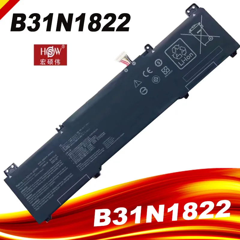 

11,52 V 42Wh B31N1822 Аккумулятор для ноутбука ASUS UX462 UX462DA Zenbook UX462DA Zenbook Flip 14 UX462DA 14 UM462DA