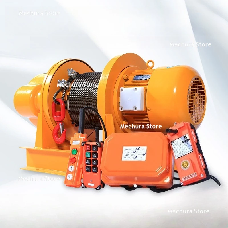 Heavy Duty 1/2/3/5/10 Ton 380V Electric Wire Rope Hoist Winch Crane Pulling Machine Construction Lifting Cranes JT40