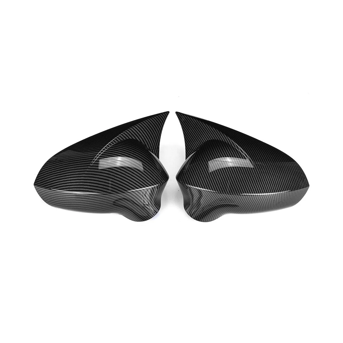 Car Mirror Cover Caps for Seat LEON 1P IBIZA 6J EXEO 3R 2008-2017 Side Rear View External Part(Carbon )