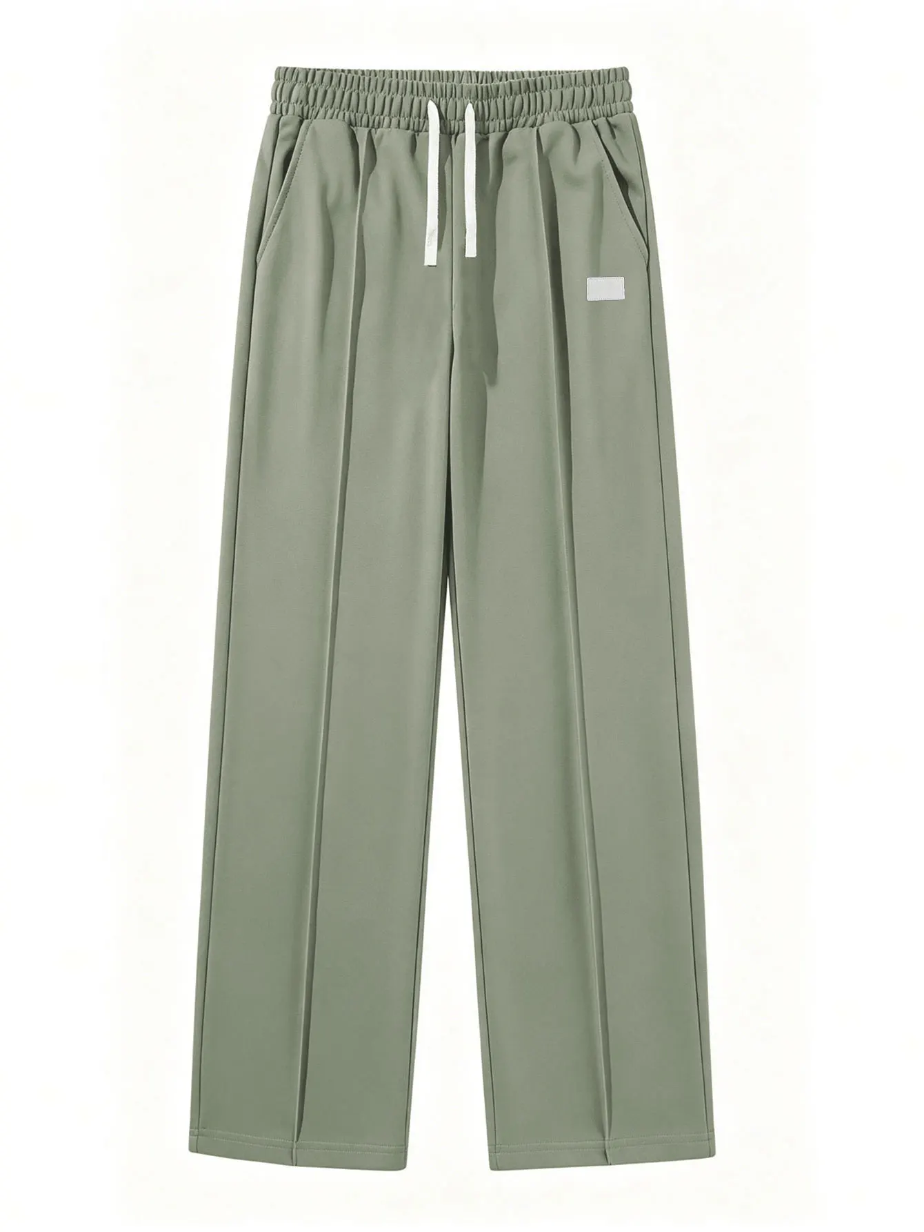 Einfarbige Herrenhose mit Kordelzug an der Taille, normale Passform, lässige, bequeme Taschenhose für Frühling und Herbst, Herrenhose für den Alltag – Detail 3