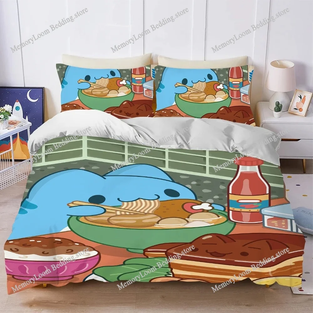 

Cute Cartoon B-Bugcat Capoo Duvet Cover Set Home Style Bedding Soft Laundry Cotton Bed Student Dormitory Gift Home Textile