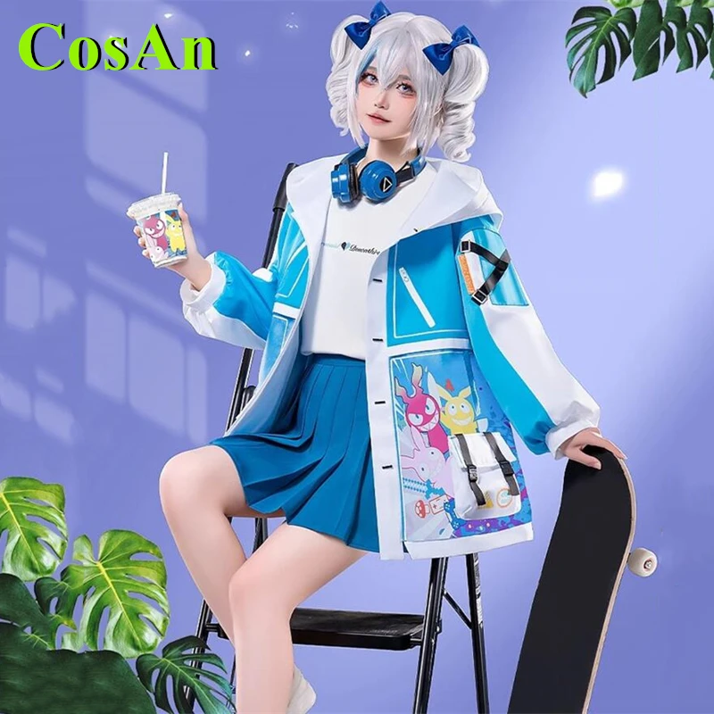 CosAn Hot Game Honkai Impact 3 Bronya Zaychik Cosplay Costume Summer Carnival Uniform  Windproof And Waterproof Jacket