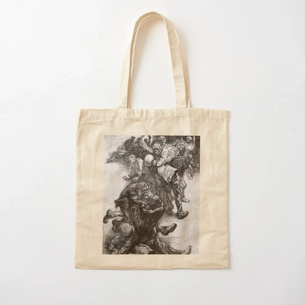 

VINTAGE ZOMBIE ILLUSTRATION UNDEAD GOTH Tote Bag tote bag university Women's bags Tote Bag