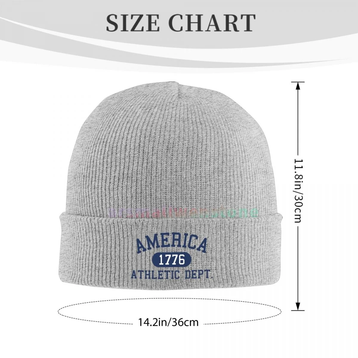 America 1776 Athletic Dept Letter Casual Beanie Hat Cap Winter Soft Warm Caps Unisex High Quality Knitted Hat for Women and Men