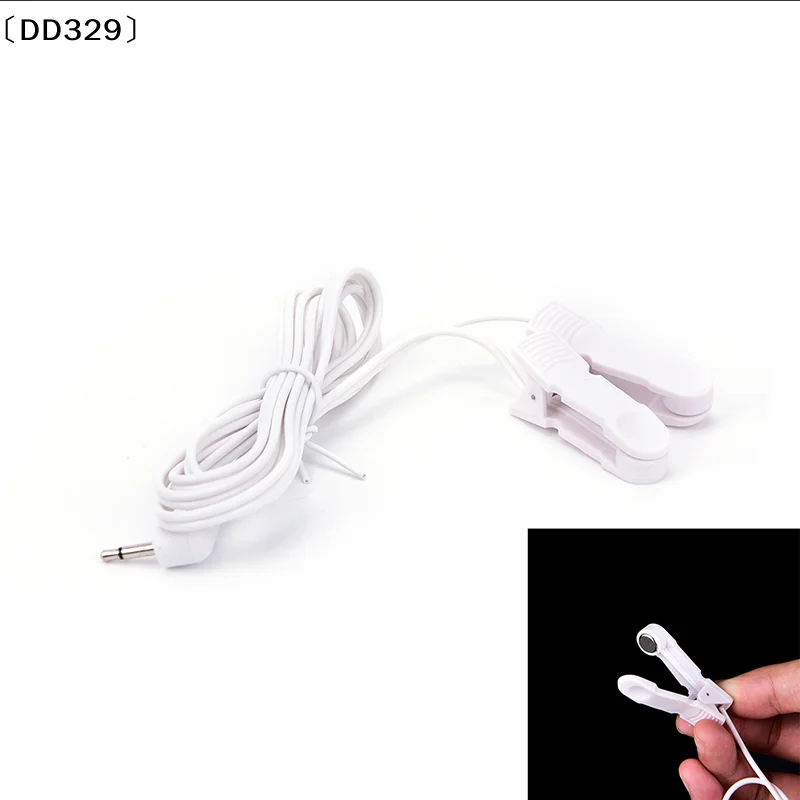 Electrode Lead Wires with 2 Ear Clips for Tens Therapy Machine Massager 2.5mm〔DD329〕 view 4