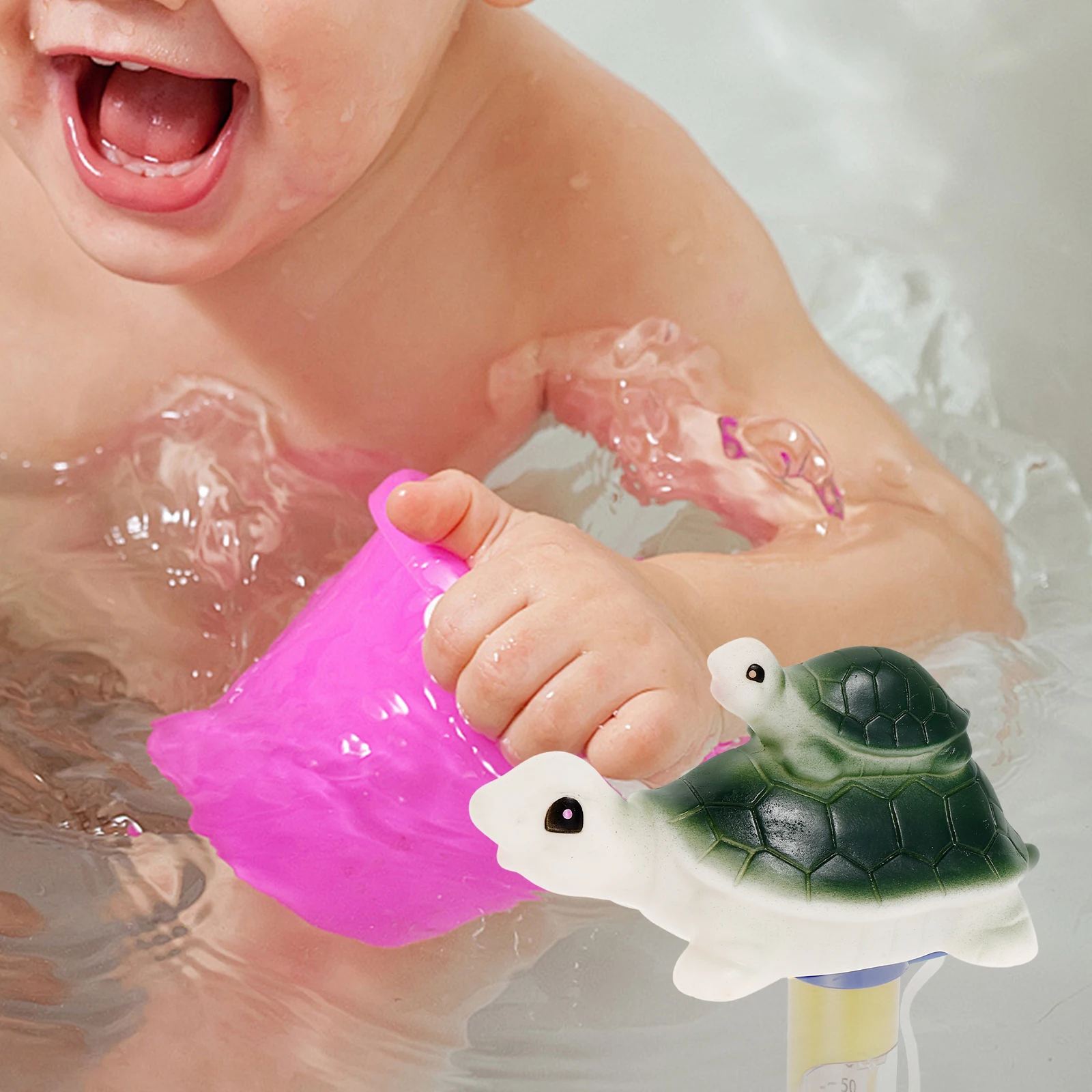 

Turtle Thermometer for Pool Bath Spa Hot Tub Floating Water Temperature Meter Pond Fish Tank Easy Read Display