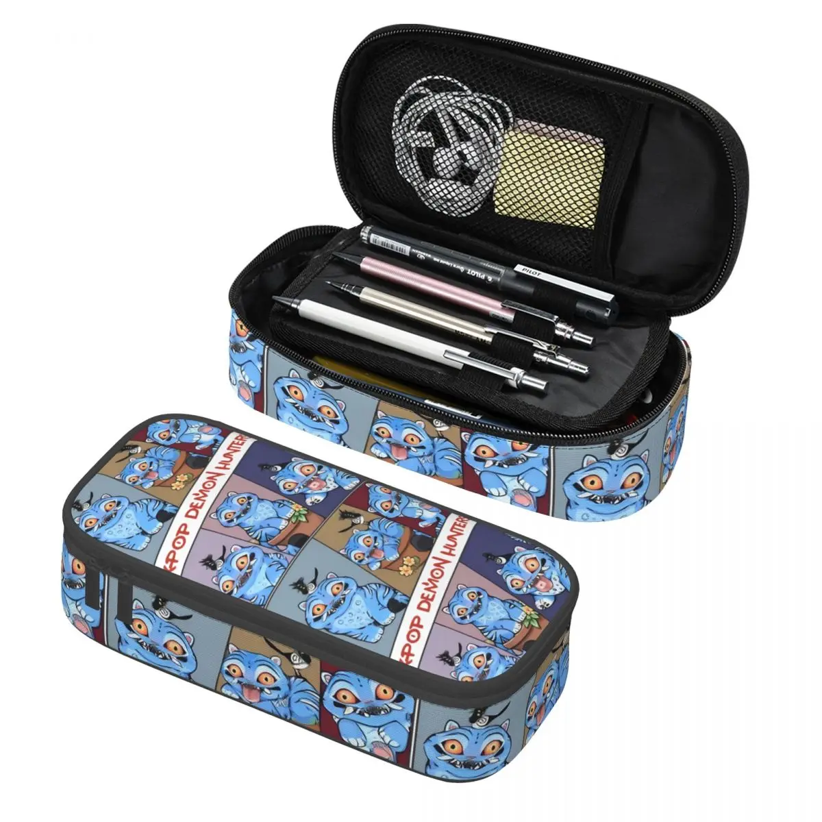 

Lovely Demon Hunter Tiger Derpy Kpop Demon Hunters Pencil Case Pencilcases Pen for Girls Boys Big Capacity Bag Students