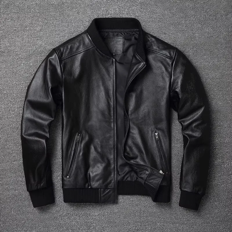 2026 NewShop Best.Plus Size.Big Classic Man Natural Cowhide Coat,fashion Sheepskin Top Gun Jacket.Casual Daily Real Leather Wear