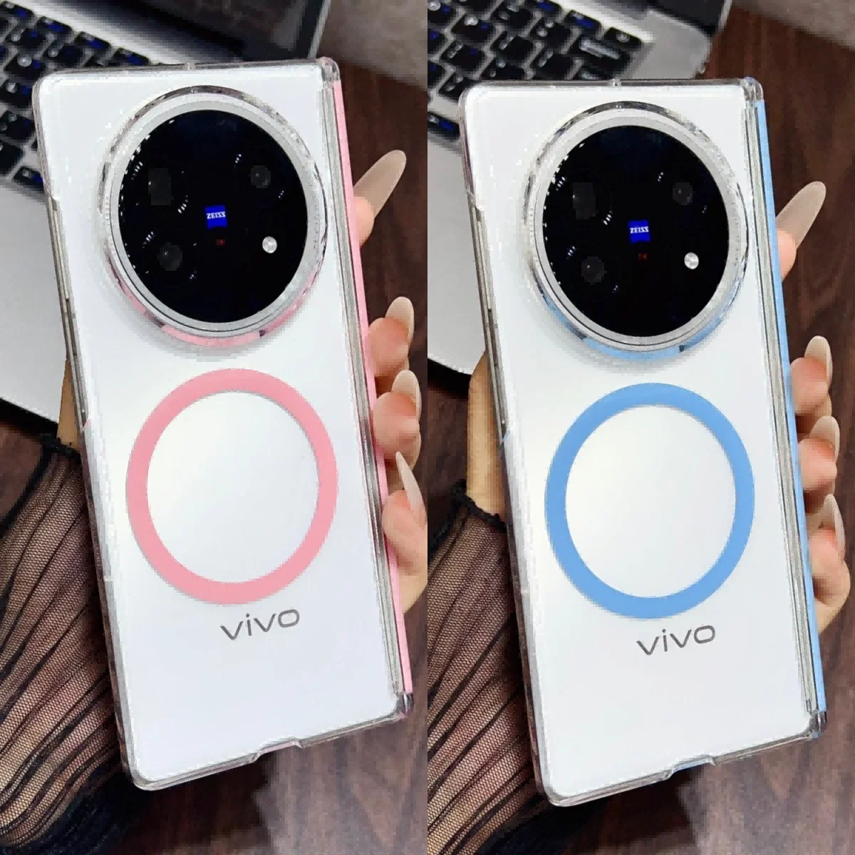 

Чехол для VIVO X Fold 5, жесткий прозрачный средний шарнир, магнитная беспроводная зарядка, защитная задняя крышка для VIVO X Fold5, чехол для телефона