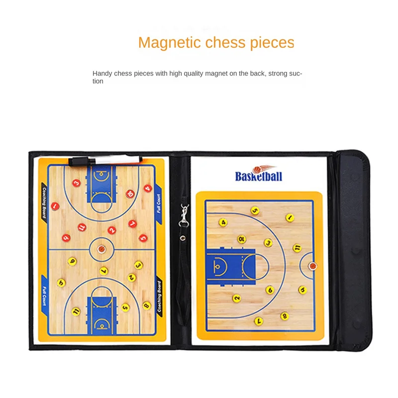 A61P Opvouwbaar magnetisch tactiekbord Basketbalspel Training Klembord Basketbaltactiekbord