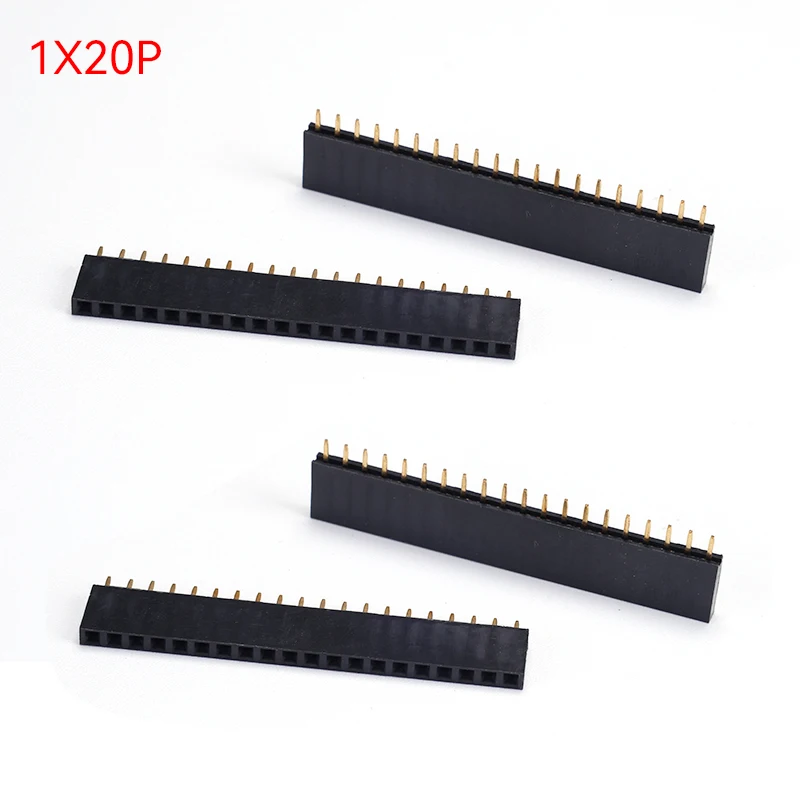 10 Stück 20-polige 2,54-mm-Einreihige Buchsenleiste Gerader Steckverbinder für Arduino 1x20 – Detail 1