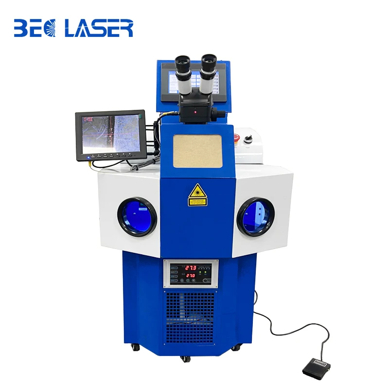 200W Integrated Inbuilt Water Chiller Welder Laser Hine With CCD Monitor For Jewelry Welding Repair