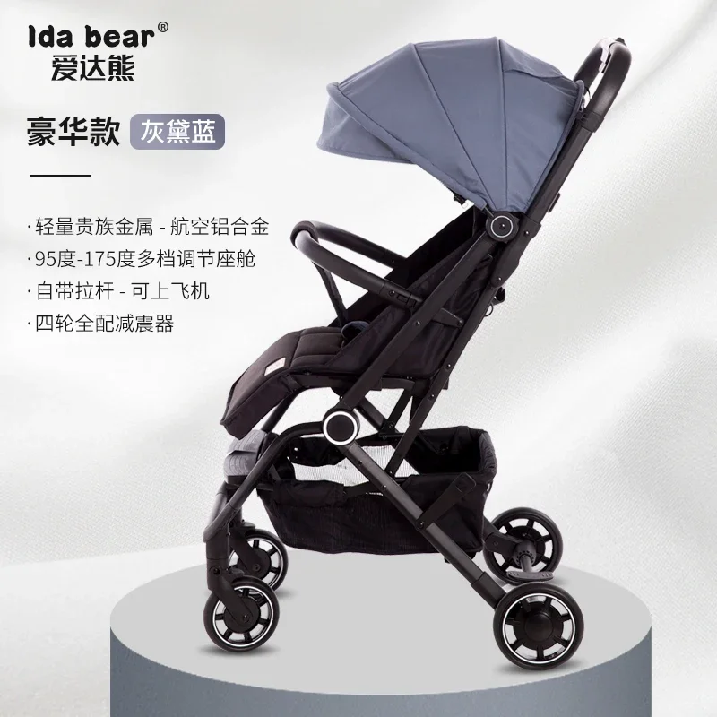 

Baby Stroller Lightweight Foldable Can Sit Lie Down for Newborns Aged 0 To 3 Umbrella Stroller Baby High Landscape Stroller