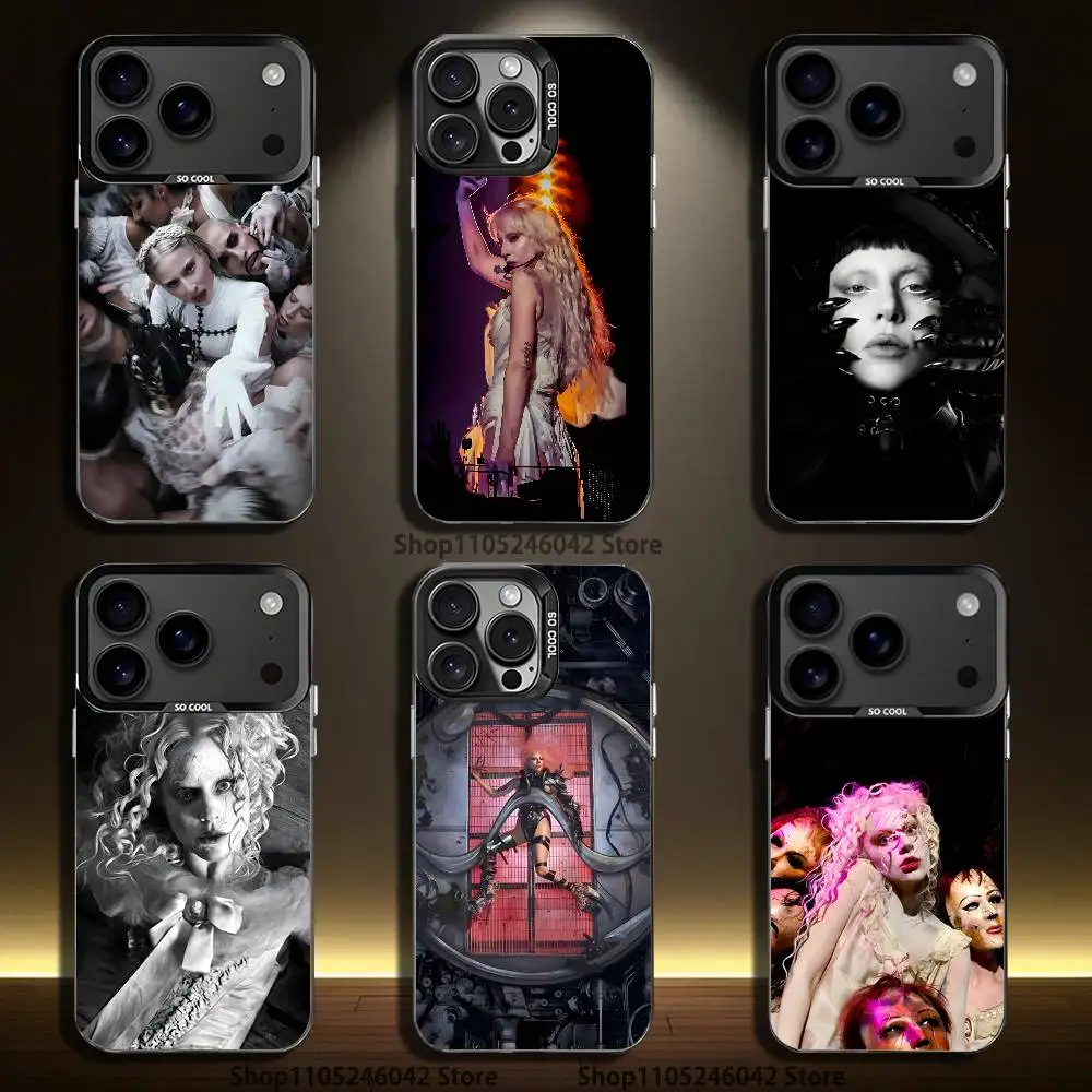 

L-LADY-s MAYHEM G-GAGA Phone Case For iPhone 17,16,15,14,13,12,11,Pro,Max,Plus,Black Matte Shockproof Cover