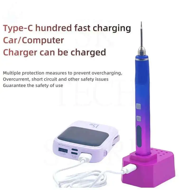 

Electric small portable jade carving pen nuclear carving drilling machine rechargeable fixed-speed pen grinding pen