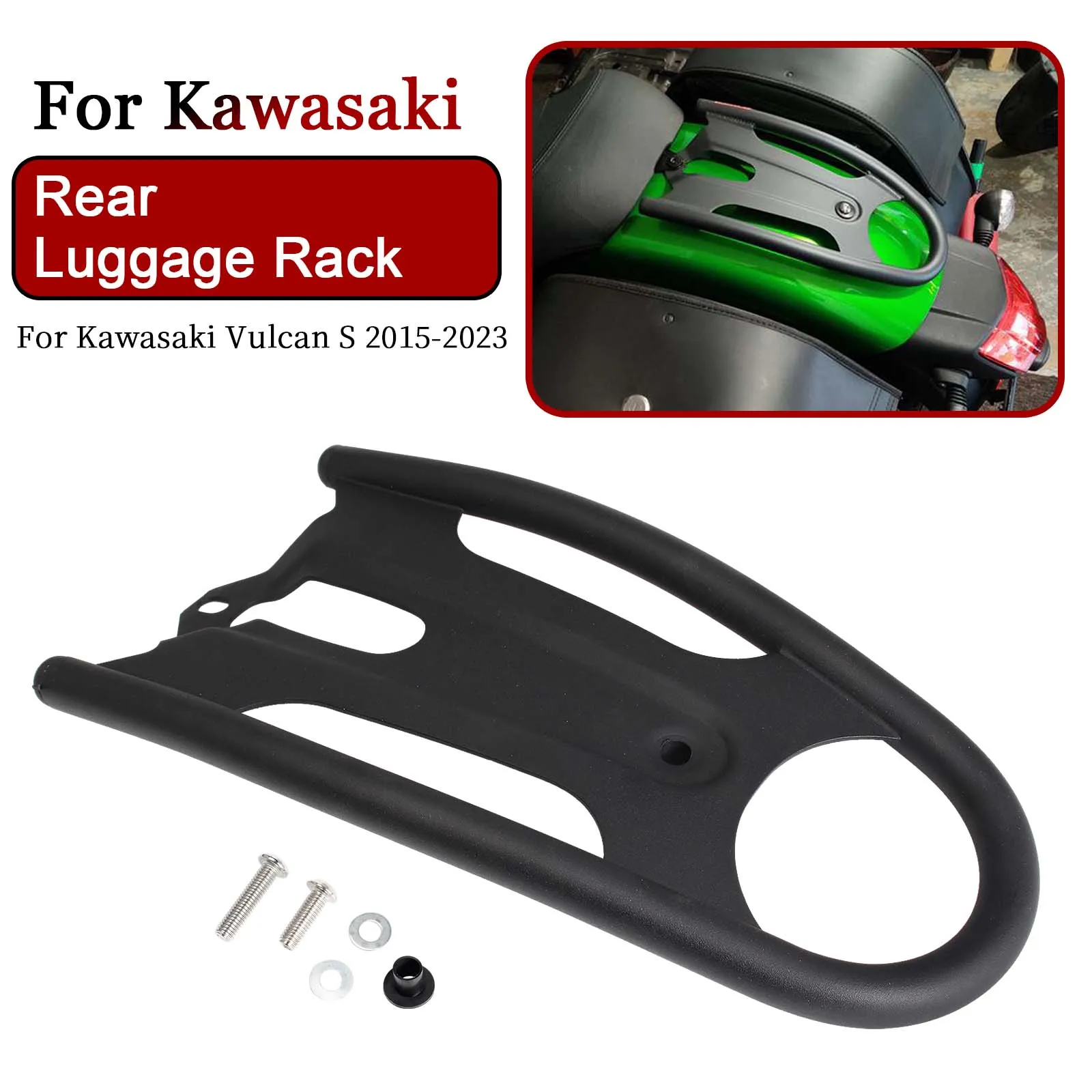 

Motorcycle Rear Luggage Rack For Kawasaki Vulcan S 650 VN650 ABS SE Cafe Luggage Carrier Travel Cargo Rack Mounting Bracket Set