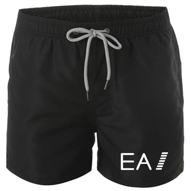 

2024 Men's Low-rise Breathable Beach Shorts, Sexy Surf Trunks, Men's Casual Boxer Sweatpants, Summer Drawstring Shorts S-4XL