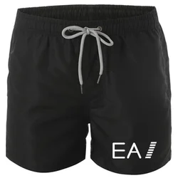 2024 Men's Low-rise Breathable Beach Shorts, Sexy Surf Trunks, Men's Casual Boxer Sweatpants, Summer Drawstring Shorts S-4XL