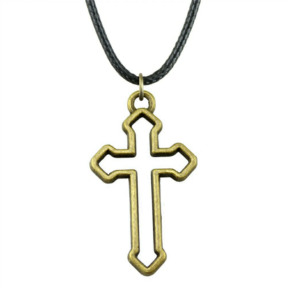 1pcs Cross Necklace For Women Car Accessories Jewelry Making Gift Chain Length 45+4cm