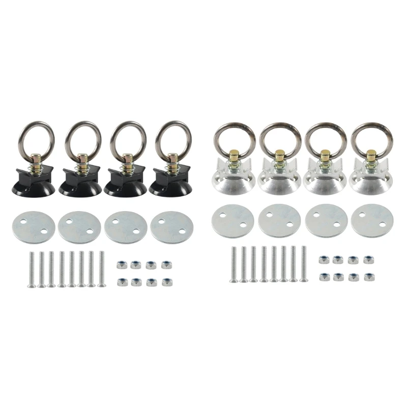 

Y1UB 4 Sets Tie Down Anchors Point for Truck Beds or Trailers to Tie Down Motorcycle Tie Down System L Track Tie Down
