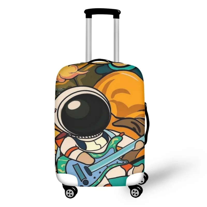 Cartoon Astronaut Pattern Travel Luggage Cover Removeable Suitcase Covers Protector 18 To 32 Inch Trolley Case Travel Accessory