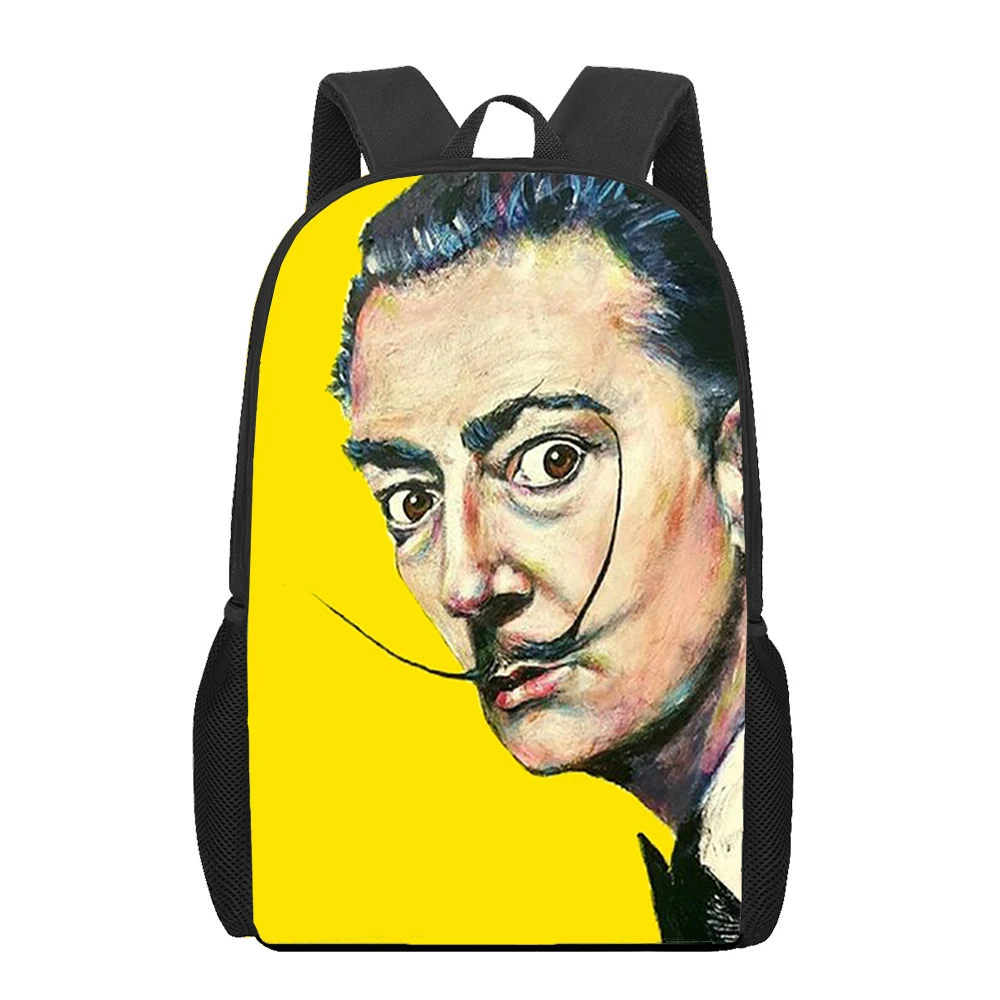 Salvador Dali Art painting 3D Print School Bag Set for Teenager Girls Primary Kids Backpack Book Bags Children Bookbag Satchel