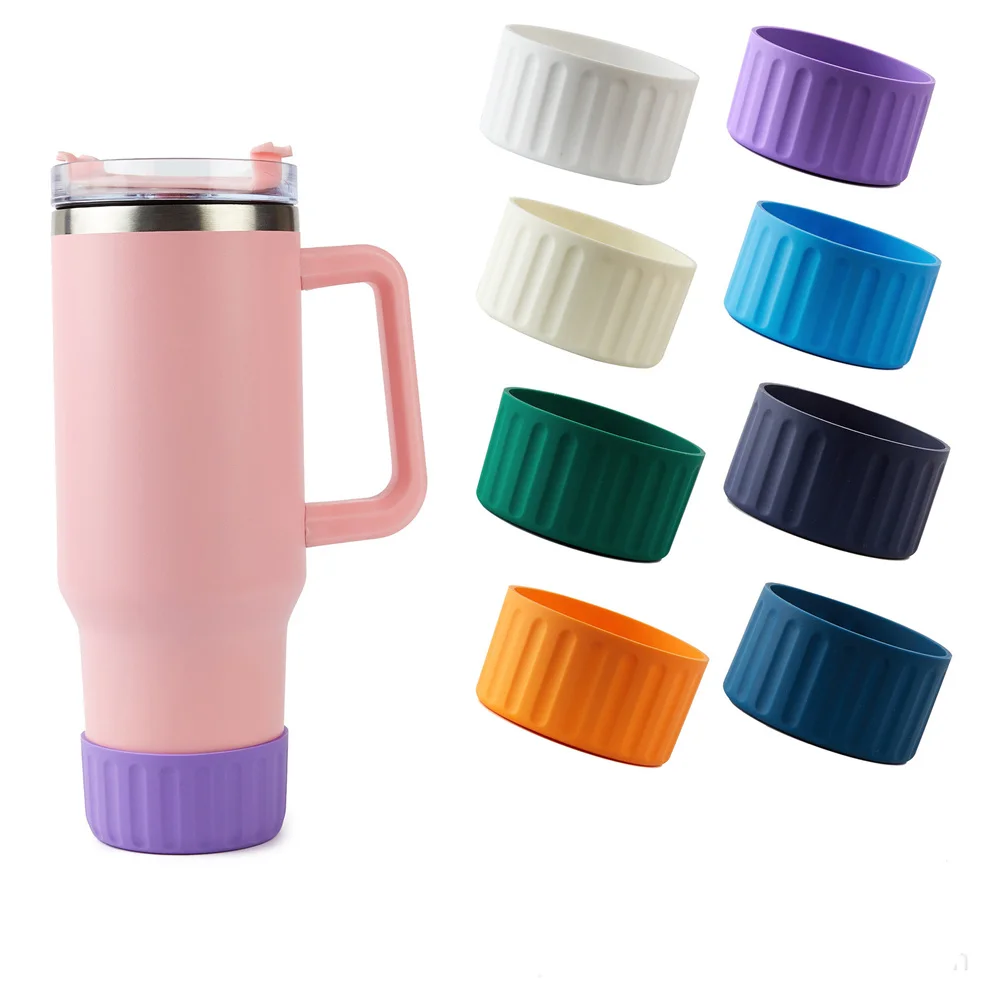 1pc Silicone Thermos Cup Cover Non-Slip High Temperature Resistant Space Cup Cover Water Cup Silicone Protective Cover