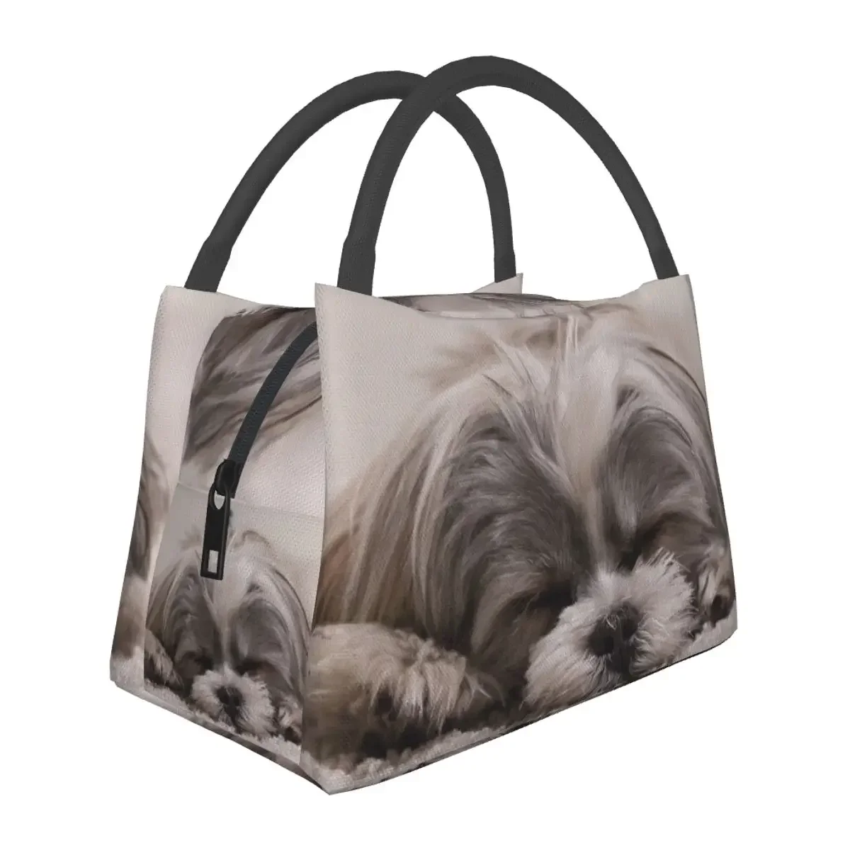 

Shih Tzu Sleeping Lunch Bags Insulated Bento Box Leakproof Lunch Tote Picnic Bags Cooler Thermal Bag for Woman Children Work